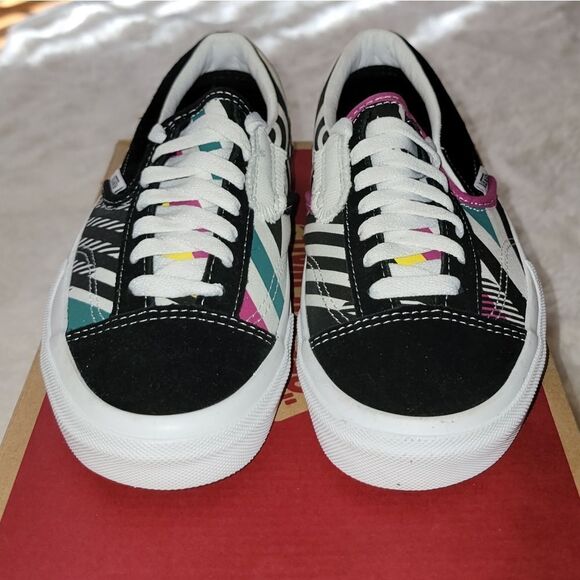 Vans Slip On Cap 'Juxtapoze Pack' Multicolor Sneaker Shoes Size Women 7 Men 5.5 - Picture 4 of 15